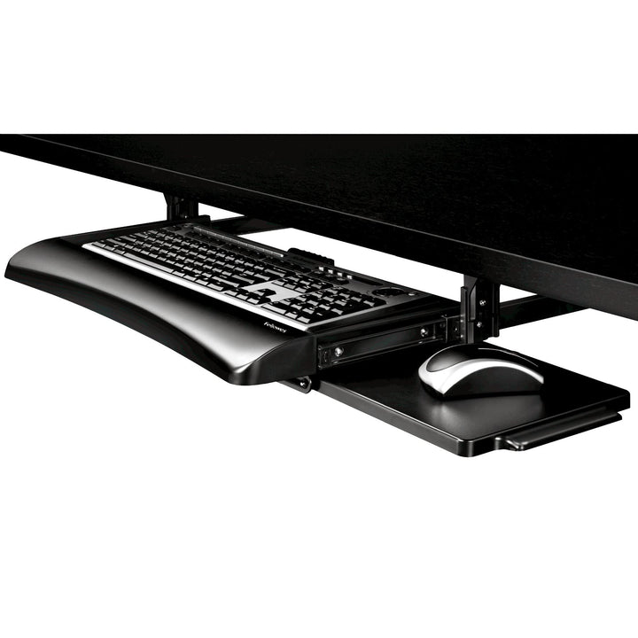 Fellowes Office Suites 9140305 Keyboard-Schublade, Schwarz/Silber