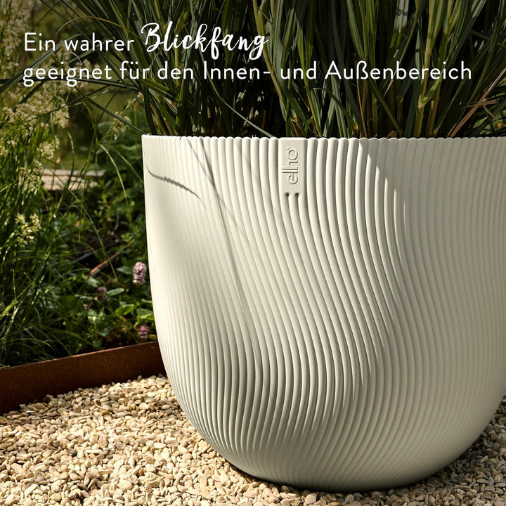 elho Sereh Rund 47 - Blumentopf für Innen und Aussen - 100% recyceltes Plastik - Ø 47.0 x H 40.1 cm