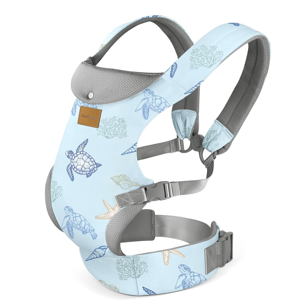 Babytrage Neugeborene ab Geburt,Ergonomische Gemütlich und Leichtgewichtig Baby Tragetuch mit Nacken