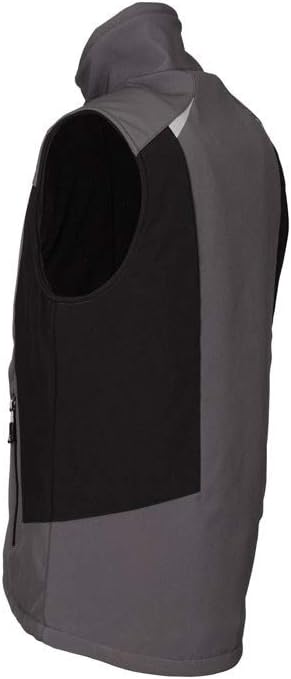 KÜBLER Workwear KÜBLER WEATHER Softshellweste schwarz, Grösse 3XL, Unisex-Arbeitsweste aus Mischgewe