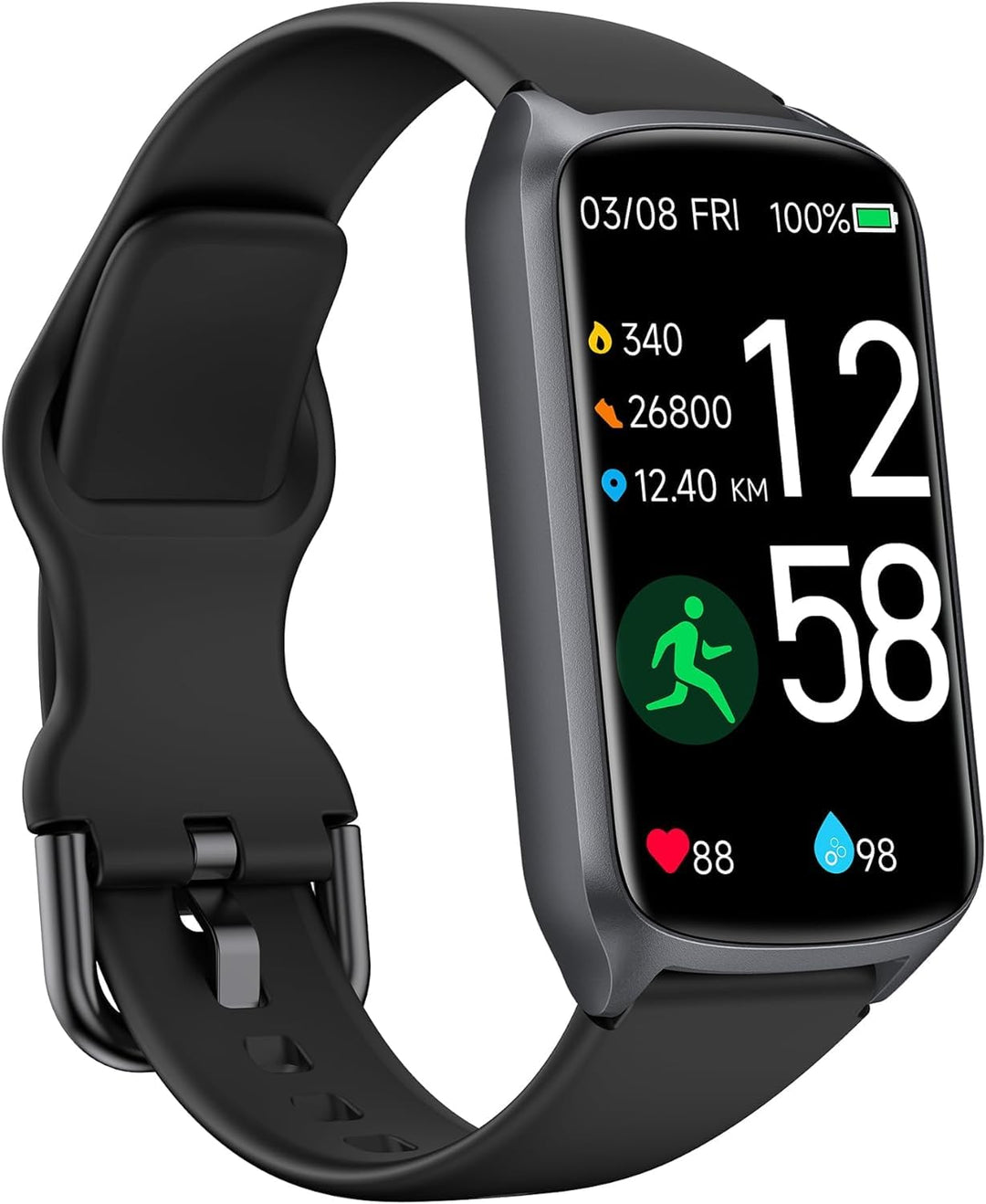 Fitness Tracker Fitnessuhr Damen Herren, bis zu 7 Tage Akkulaufzeit, 20+ Trainningsmodi, SpO2 Tracki