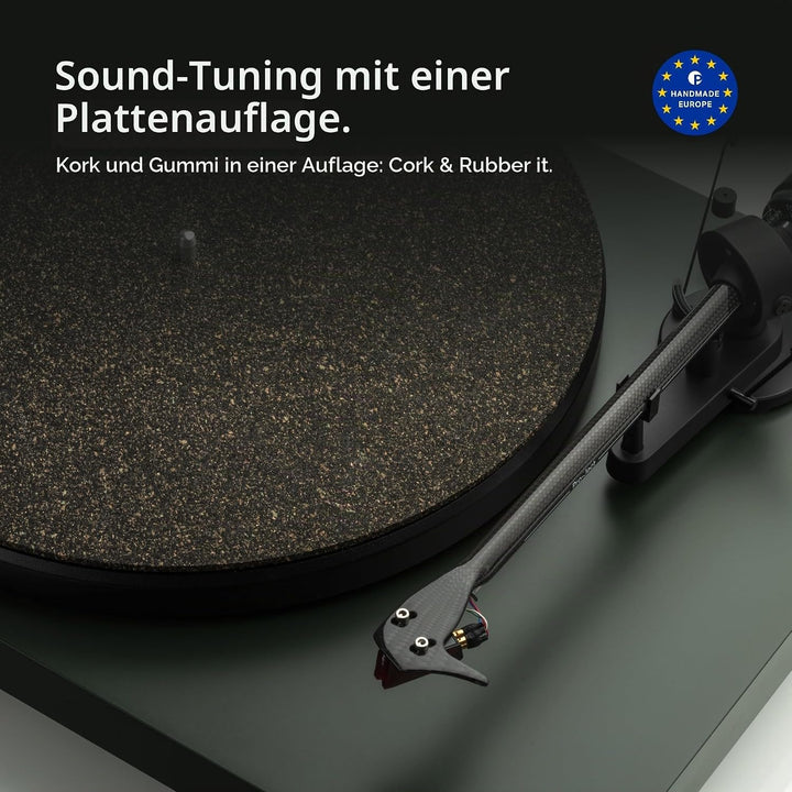 Pro-Ject Cork &amp; Rubber it 1mm, Hochqualitative Plattenmatte aus Kork &amp; Gummi