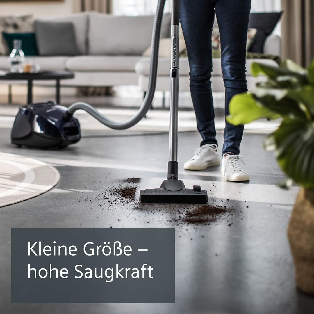 Siemens Staubsauger mit Beutel synchropower VS06A111, Bodenstaubsauger, Hygiene-Filter, Bodendüse fü