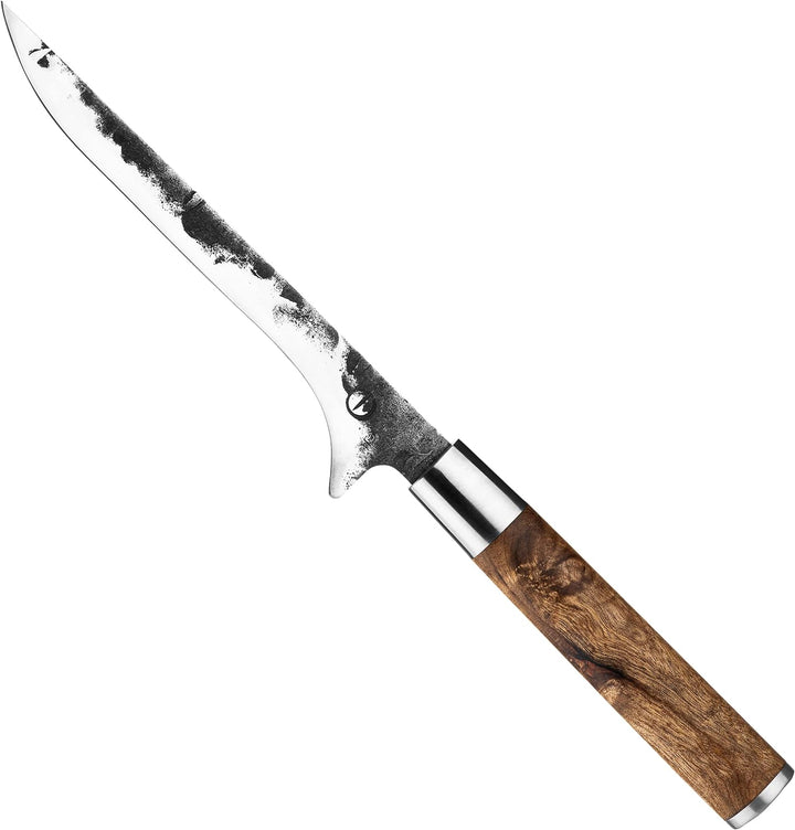 Forged VG10 Ausbeinmesser, 15cm, handgefertigt, in Holzkiste
