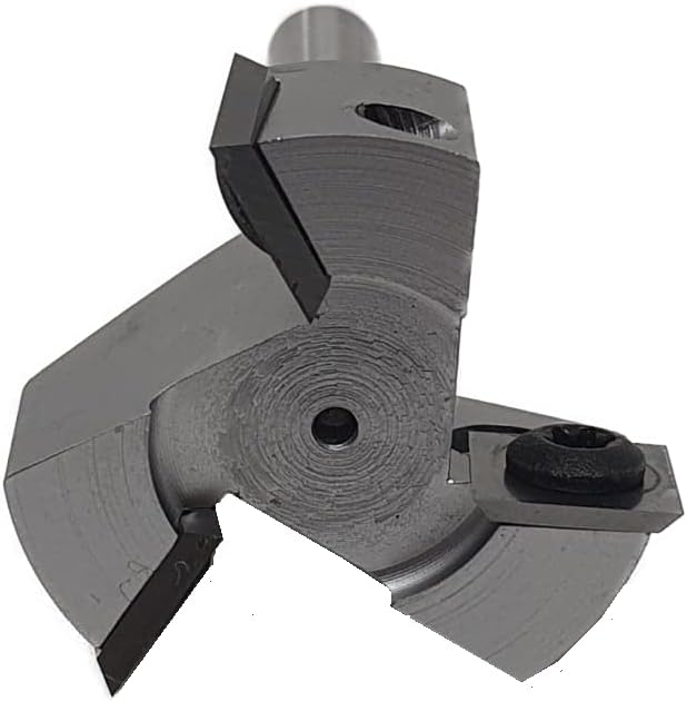 jjw-germany HM - Wendeplatten Planfräser Z=3 D= 35,0mm x 10,0mm Schaft 8,0mm Profi Planfräser für Ha