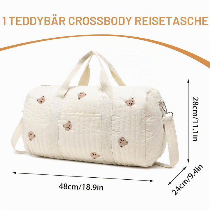 Grosse Wickeltasche Bag, Kompakte Baby Windeltasche & Reisetasche, Vielseitige Tragetasche mit Schul