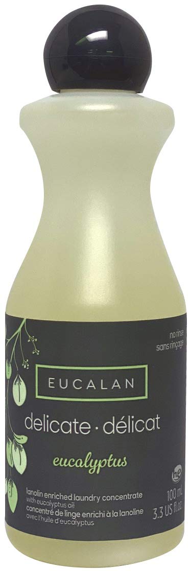 Eucalan 666884100382 pflegendes Feinwaschmittel, Eykalyptus, 100 ml für Handwäsche