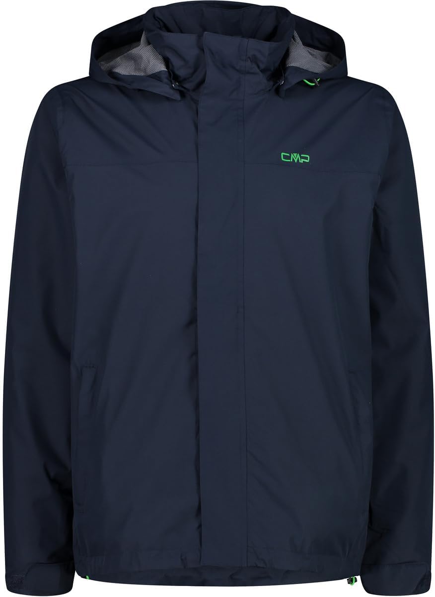 CMP Herren Regenjacke 46 Schwarz Blau, 46 Schwarz Blau