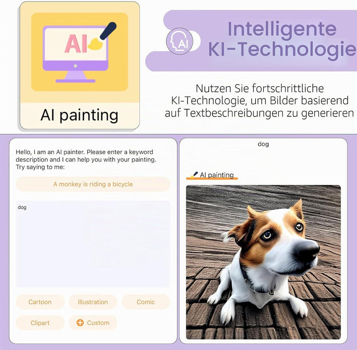 Mini Drucker, Taschendrucker, Mini Fotodrucker für Smartphone, Sticker Drucker, Thermo Fotodrucker f