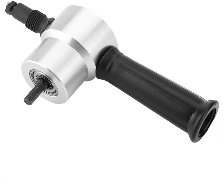 Doppelkopf Blechschneider Knabberwerkzeug, Bohraufsatz Metall Knabberschneider mit Ergonomischem Kun