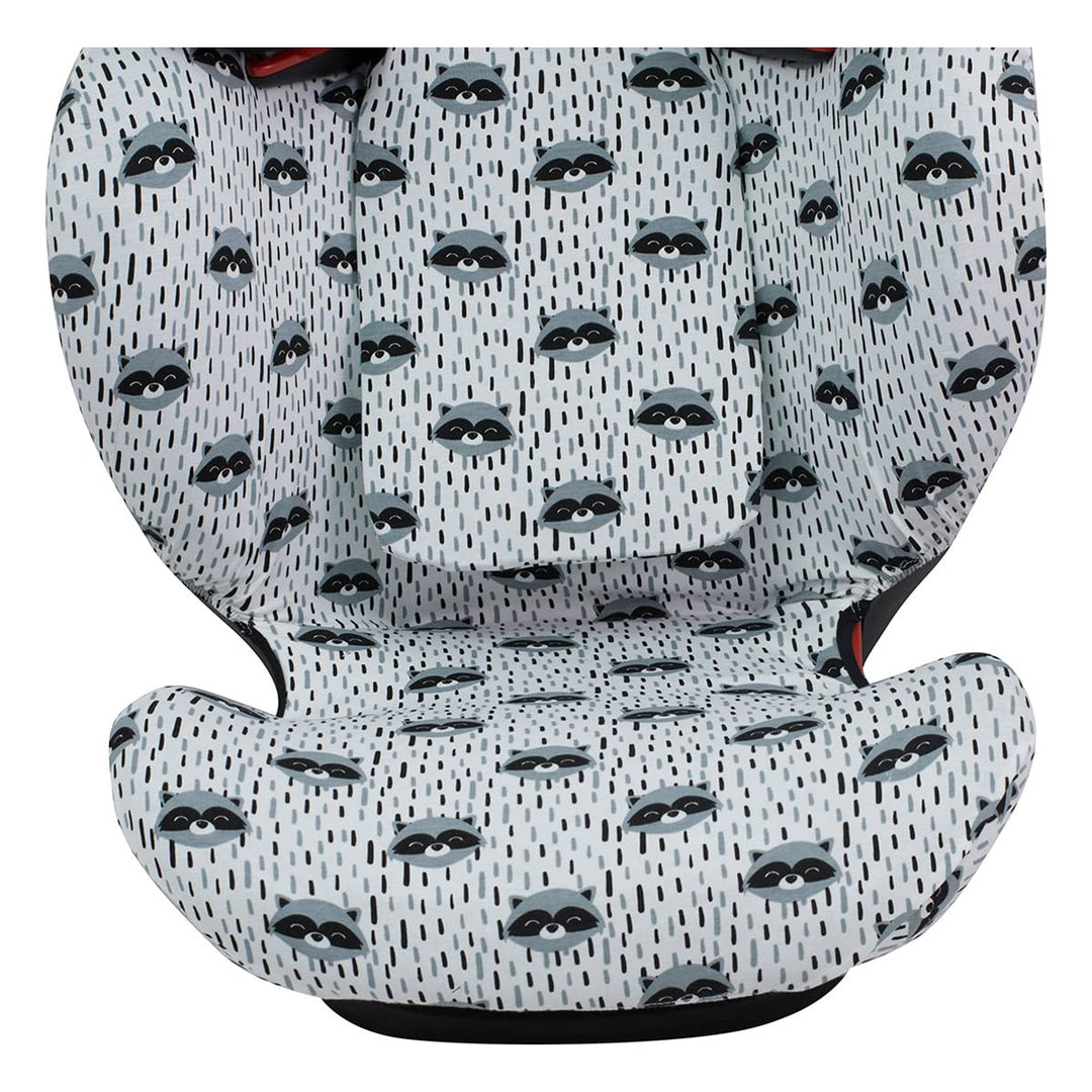 JYOKO KIDS Bezug kompatibel mit Bebe Confort, Maxi Cosi Rodi, Rodifix (Rodifix Air Protect, Raccoon)