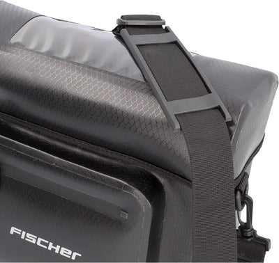 FISCHER Lenkertasche Plus Terra, Fahrradtasche, wasserdicht, schwarz, Volumen 7 Liter Volumen 7 Lite