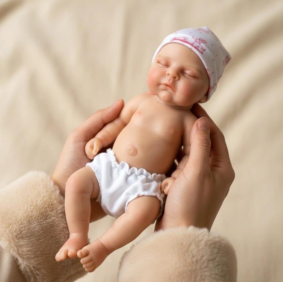 Zero pam Reborn Baby Vollsilikon 30CM Echt Weiche Silikon Baby Mädchen, Babypuppen Wie Echt, Reborn