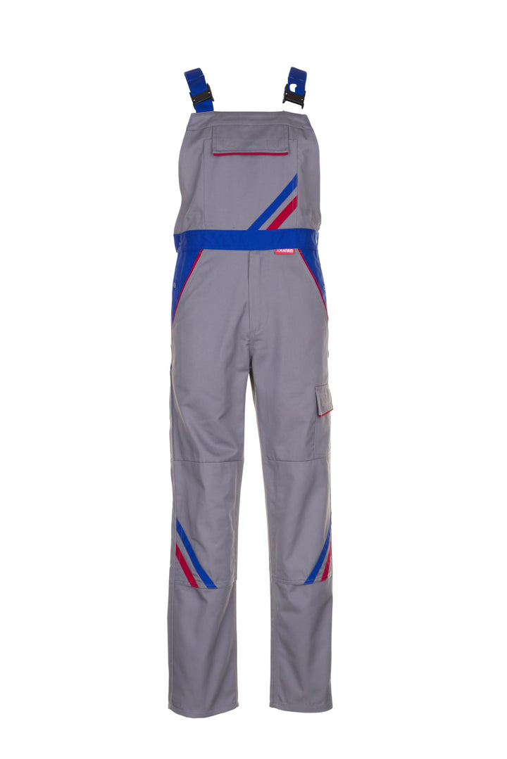Planam Highline Herren Latzhose Zink Kornblau rot Modell 2333 Grösse 29 zink/kornblau/rot 29, zink/k