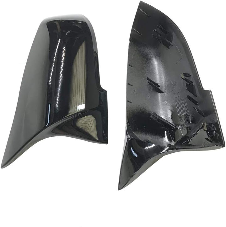KYYET Spiegel Startseite Kappen für F20 F21 F87 M2 F23 F30 F36 X1 E84 schwarz glänzend M Style Gloss