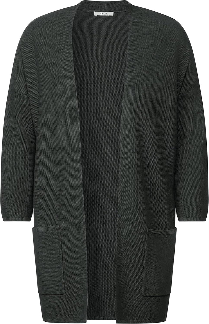 Cecil Damen Longcardigan M Easy Khaki, M Easy Khaki