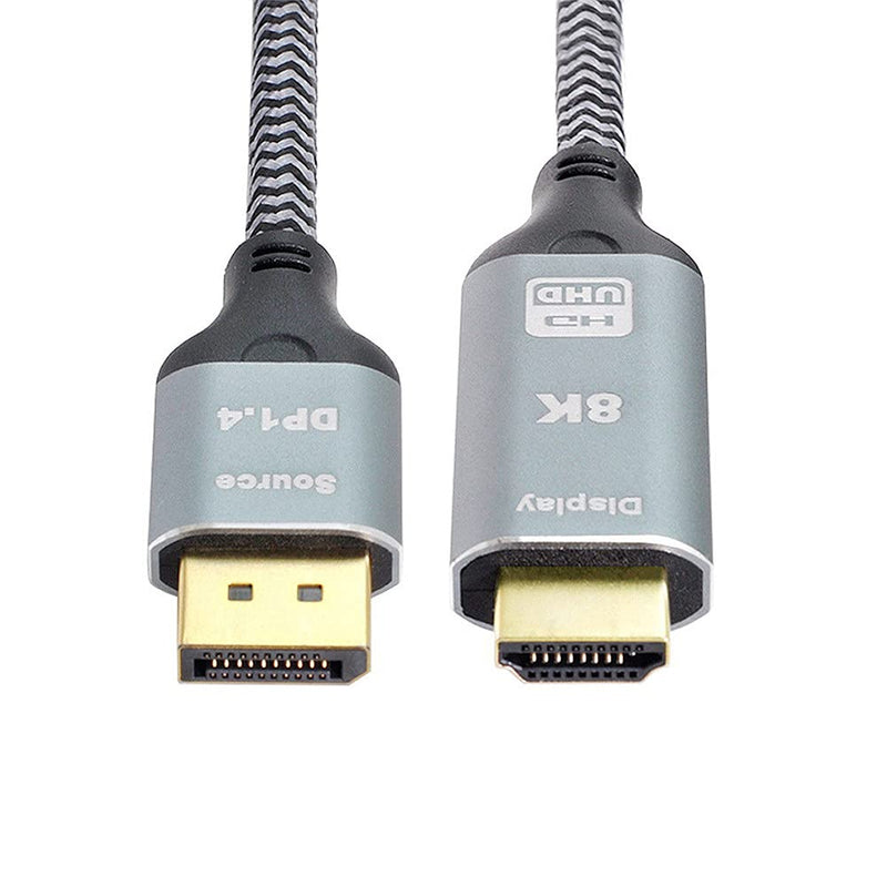 xiwai DisplayPort 1.4 Quelle auf HDMI 2.0 Display 8K UHD 4K DP auf HDMI Stecker Monitorkabelanschlus