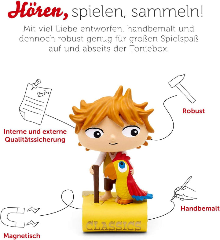 tonies Hörfiguren für Toniebox, Lieblings-Klassiker – Robinson Crusoe und 4 weitere Klassiker, Hörsp