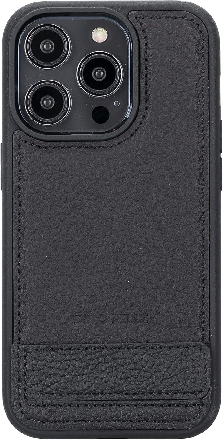 Solo Pelle Lederhülle für das iPhone 14 Pro in 6.1 Zoll Case Leder Hülle Ledertasche Backcover aus e