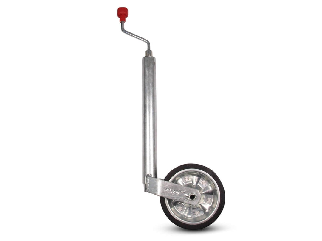 AL-KO Stützrad 1222437, Ø48mm Plus, verstärkt, 300kg, Vollgummi, Metallfelge, Drucklager, für Anhäng