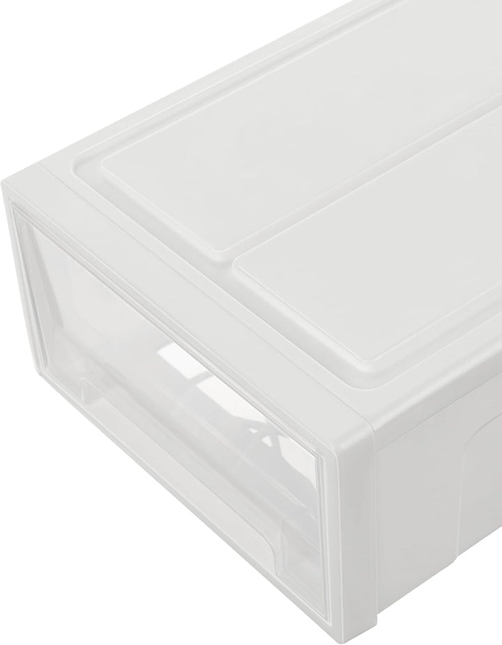 Cetomo 5L*3 Schubladenschrank, Schubladencontainer, 3 Schubladen mit 5 L, durchsichtige Schubladen,