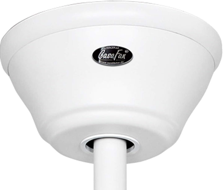 Casafan Eco Genuino Deckenventilator MW-NT - Low Power Weisser Motor/Naturholz-Spas (180 cm)