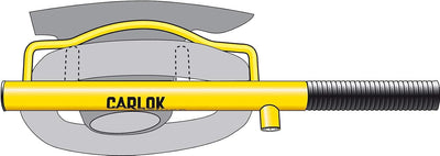 Kleinmetall 60230600 Carlok Deluxe Auto Diebstahlsicherung Lenkradkralle Absperrstange,Gelb