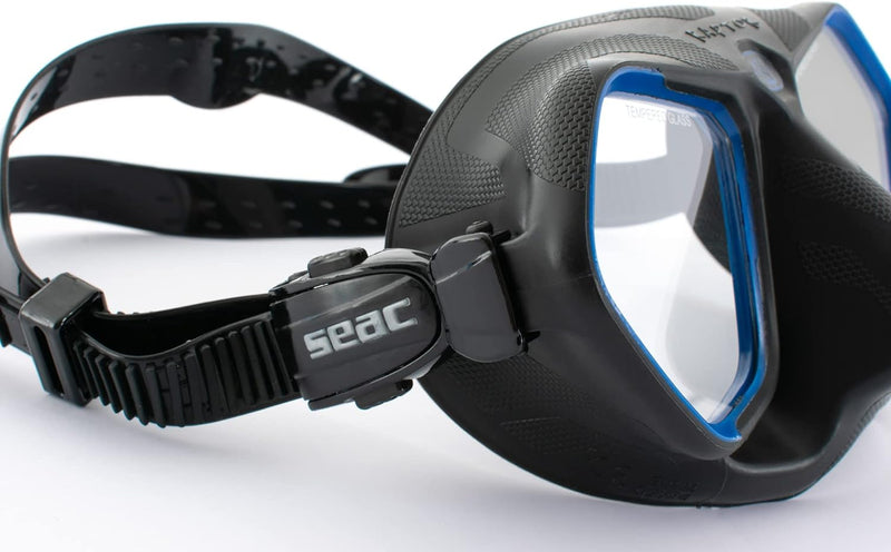 SEAC Raptor, Low Volume Maske für Freitauchen u standard schwarz/blau, standard schwarz/blau