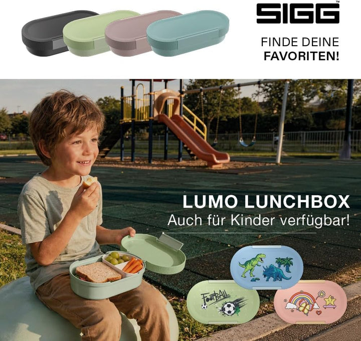 Sigg - LUMO Lunchbox L - Trenner & Auslaufsicherer Snackbox - Mikrowellen- & Spülmaschinengeeignet -