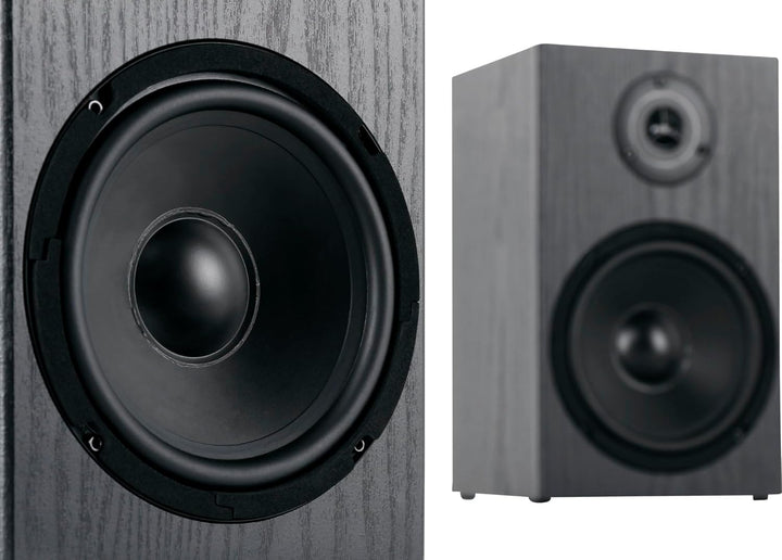 McGrey BSS-265 BK 6,5" HiFi Regallautsprecher - 1 Paar Boxen - 40Watt (RMS) - 2-Wege-System - auch f