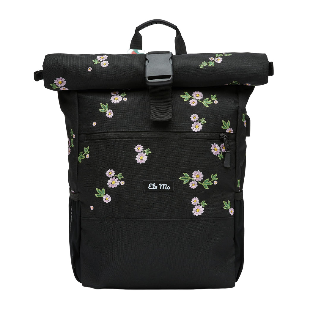 Ela Mo’s Rucksack Damen | Schön und Durchdacht | für Uni Reisen Freizeit Job | mit Laptopfach & Anti