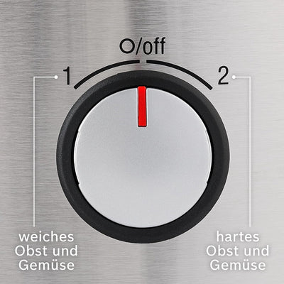 Bosch Entsafter VitaJuice 3 MES3500, elektrische Saftpresse für Obst und Gemüse, grosser Einfüllscha