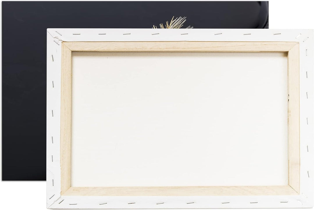 deyoli schöne Feder mit Wassertropfen im Format: 80x60 als Leinwandbild, Motiv fertig gerahmt auf Ec