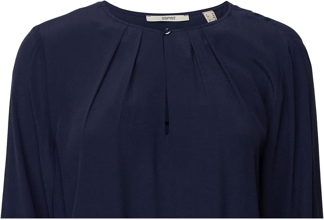 ESPRIT Damen Bluse M 405/Dark Blue, M 405/Dark Blue