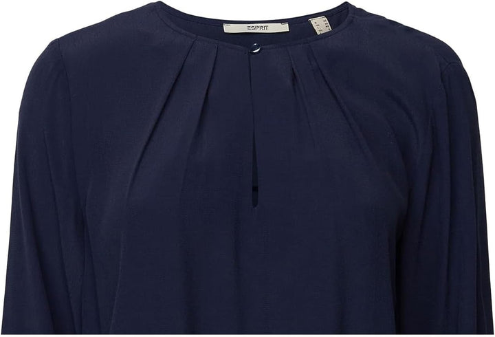 ESPRIT Damen Bluse M 405/Dark Blue, M 405/Dark Blue