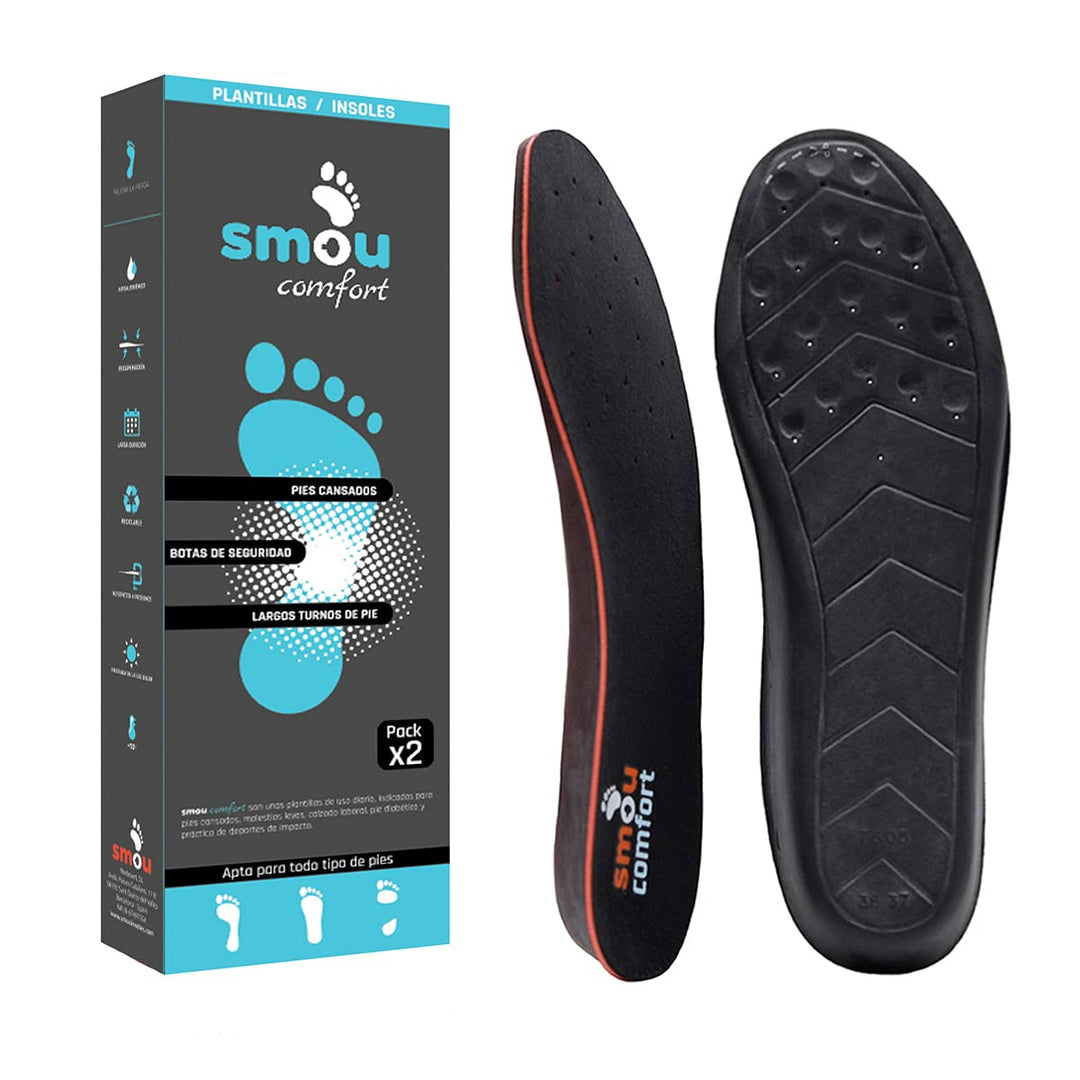 SMOU COMFORT Schuh einlegesohlen gel | Anti schweiss |Schuheinlagen mit memory foam | Ideal wie einl