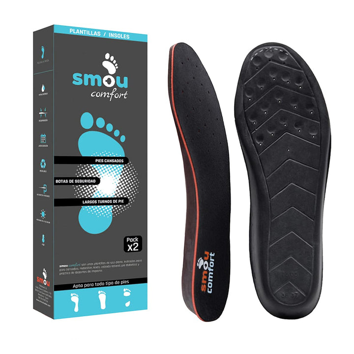 SMOU COMFORT Schuh einlegesohlen gel | Anti schweiss |Schuheinlagen mit memory foam | Ideal wie einl