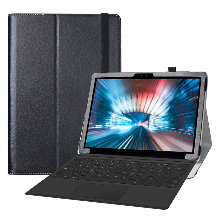 LiuShan Kompatibel mit Dell Latitude 7200 Tablet-Schutzhülle, PU-Leder, schmal, faltbar, Ständer, fü