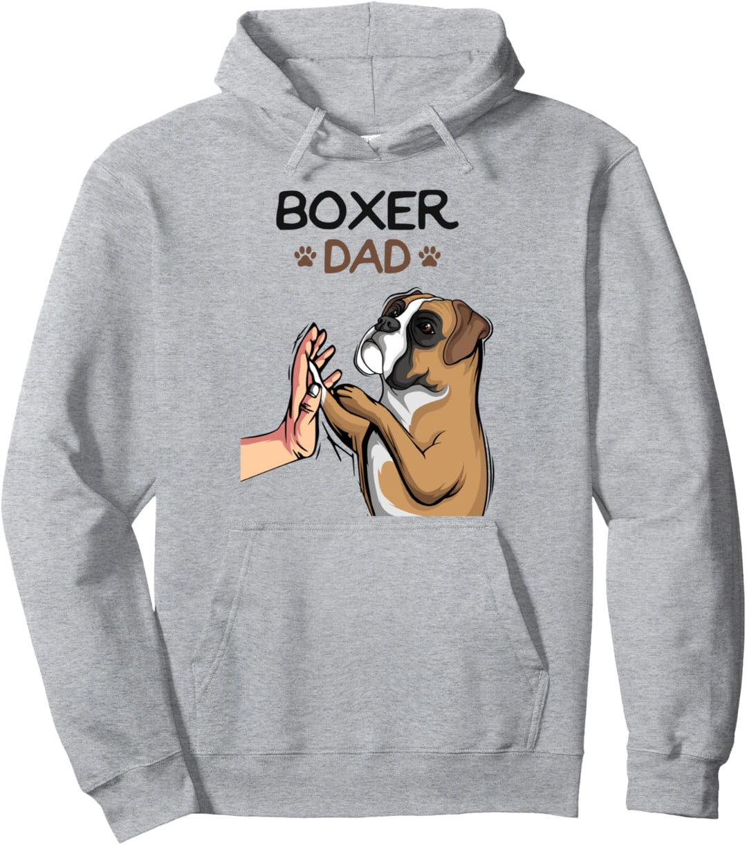 Boxer Hunde Papa Herrchen Pullover Hoodie