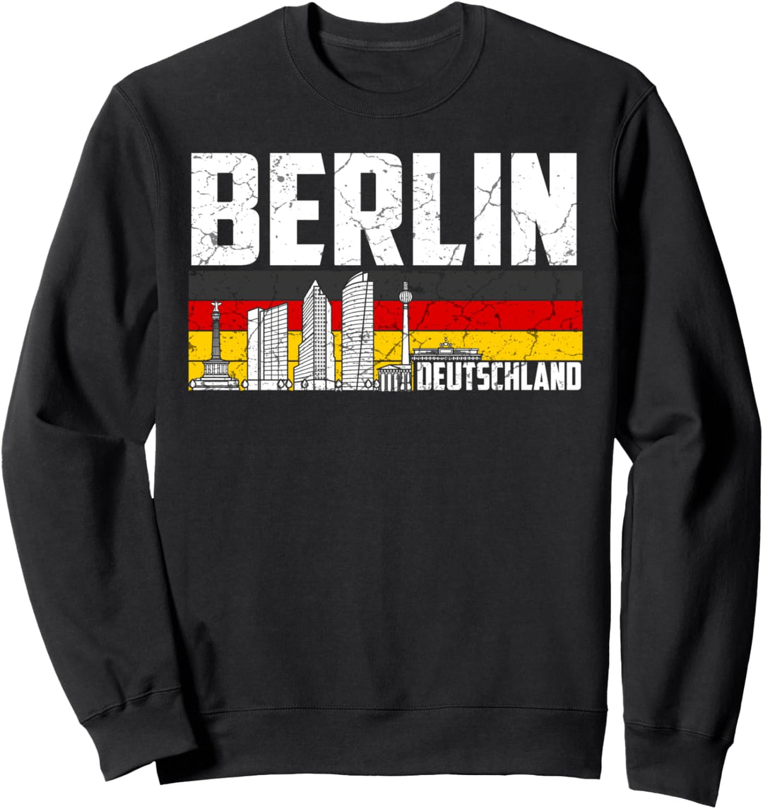 Mein Berlin Skyline Deutschland Heimat Stadt Souvenir Sweatshirt