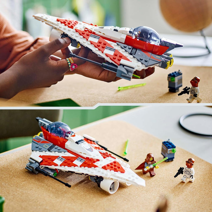 LEGO Star Wars Jedi Bobs Sternjäger, Bauspielzeug, Spielzeug-Sternenschiff Steinen, beliebter Charak
