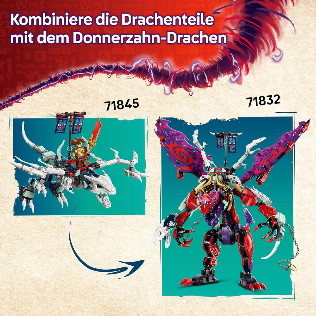 LEGO NINJAGO 2in1 Lloyds Jet-Mech - Spielzeug mit 5 Minifiguren, Drachen, Ausrüstung und fliegendem
