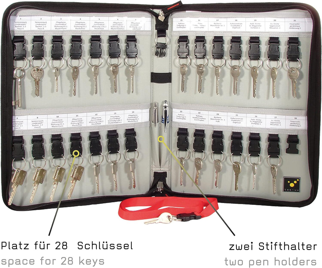 tee-uu KEYSAFE XL und KEYSAFE XL plus (KEYSAFE XL Single) 27,5 x 38,5 x, 27,5 x 38,5 x 4cm