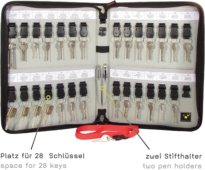 tee-uu KEYSAFE XL und KEYSAFE XL plus (KEYSAFE XL Single) 27,5 x 38,5 x, 27,5 x 38,5 x 4cm