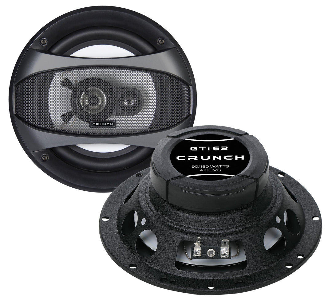 Crunch GTI 62-2 Wege Koax-Lautsprecher 16,5 cm aus der GTI Performance Lautsprecher Serie | 1 Paar C