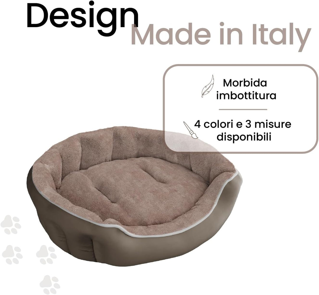 Sogni E Capricci Bett für Hunde und Katzen, Beige, 59 x 53 x 18 cm Beige 59x53x18cm COCCOLE, Beige 5