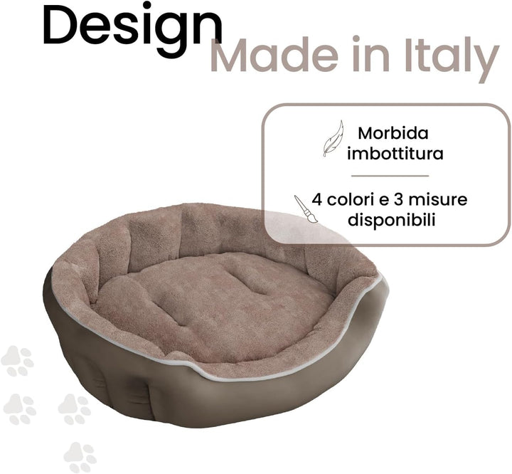 Sogni E Capricci Bett für Hunde und Katzen, Beige, 59 x 53 x 18 cm Beige 59x53x18cm COCCOLE, Beige 5
