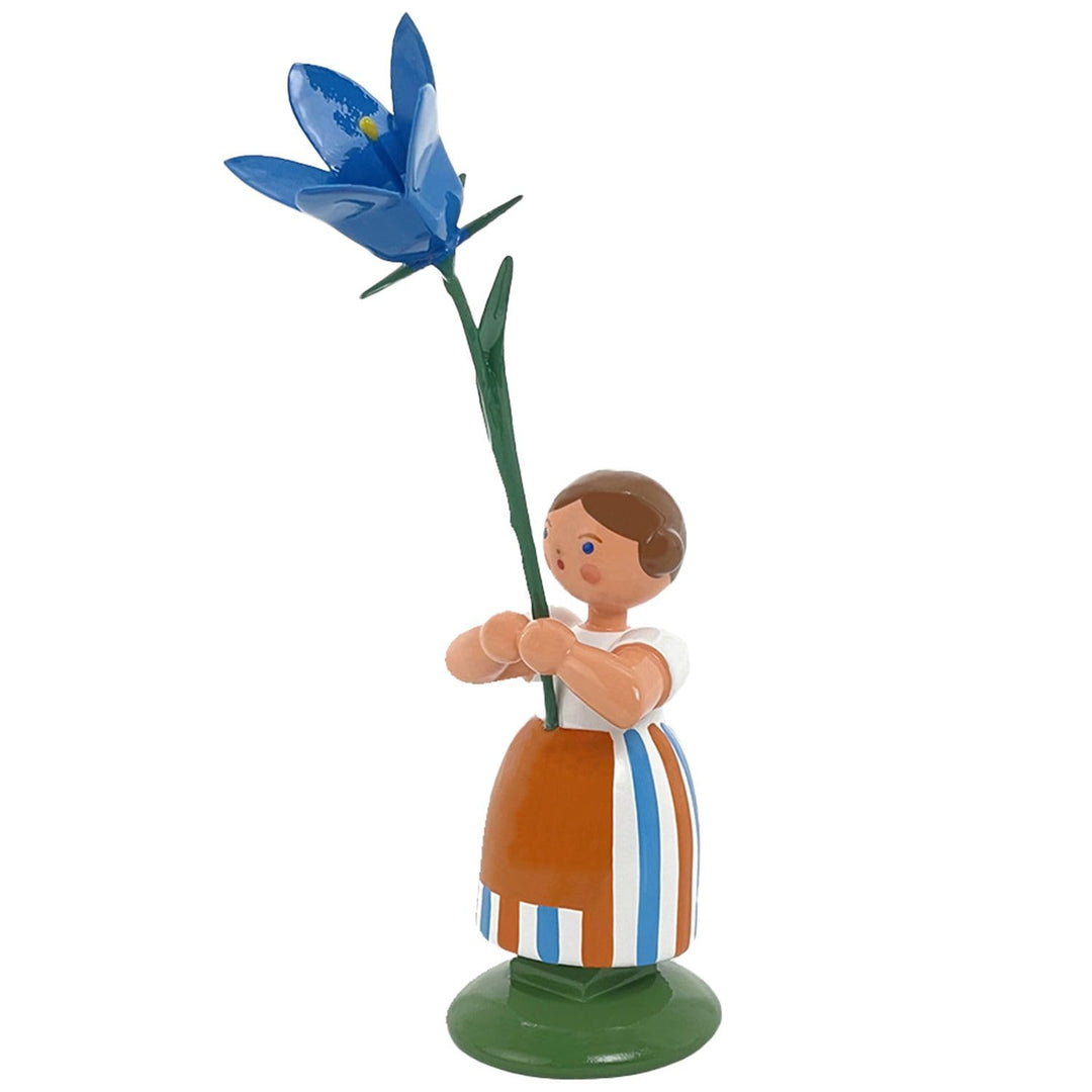 Seiffener Volkskunst Jan Legler | Wiesenblumenmädchen Blumenkinder | Handwerkskunst aus dem Erzgebir