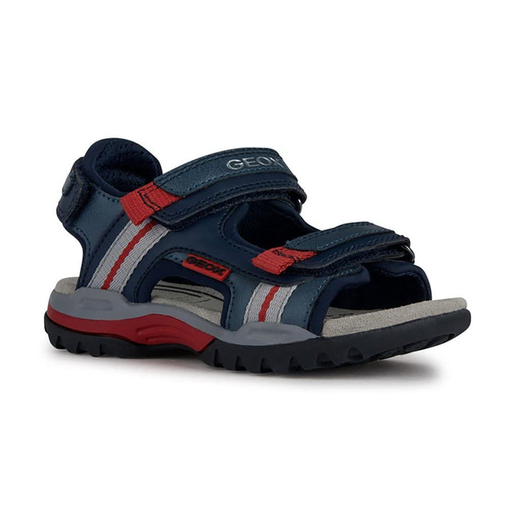 Geox Jungen J Borealis Boy Sandal 32 EU Avio Red, 32 EU Avio Red