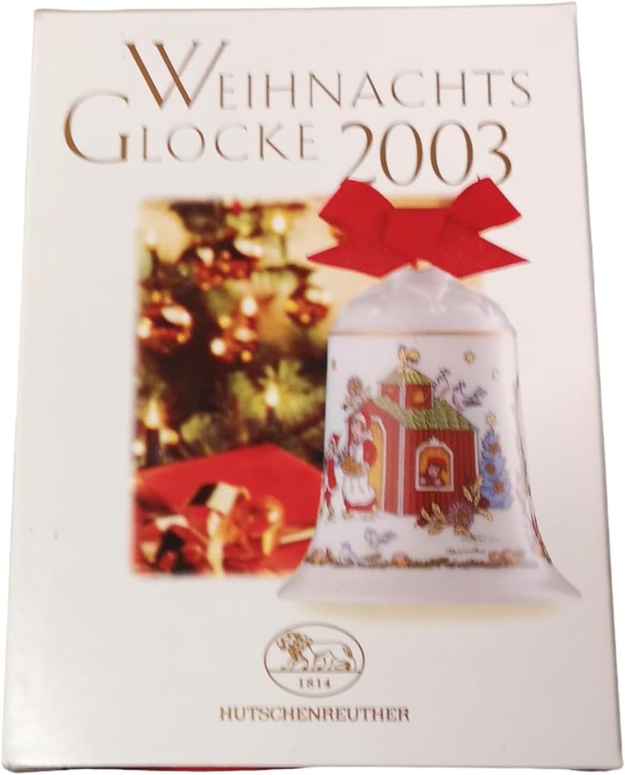 Hutschenreuther Porzellanglocke Weihnachtsglocke 2003 OVP
